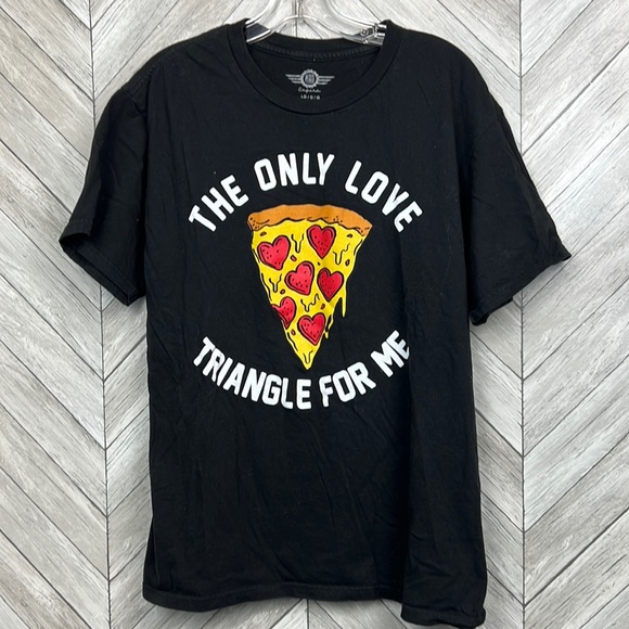 MAD Engine Other - Mens L Pizza T Shirt “ Only Love Triangle For me “